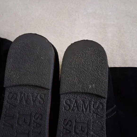 Sam Edelman Women's Size 7.5 Black Suede Orlando Faux Fur Knee High Boots - Picture 9 of 14